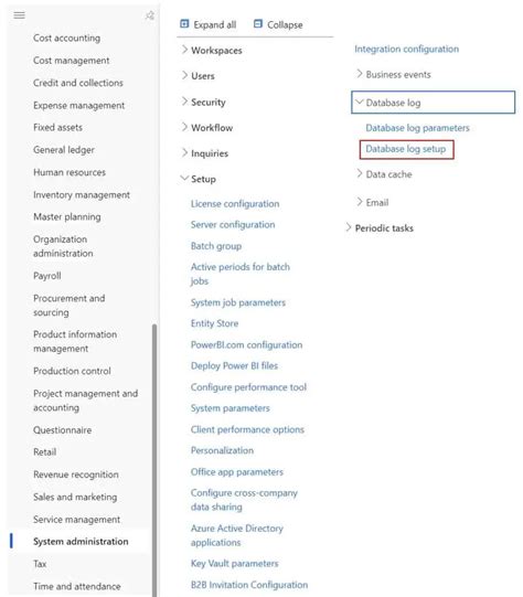 Database Logging: D365 Finance and Operations.